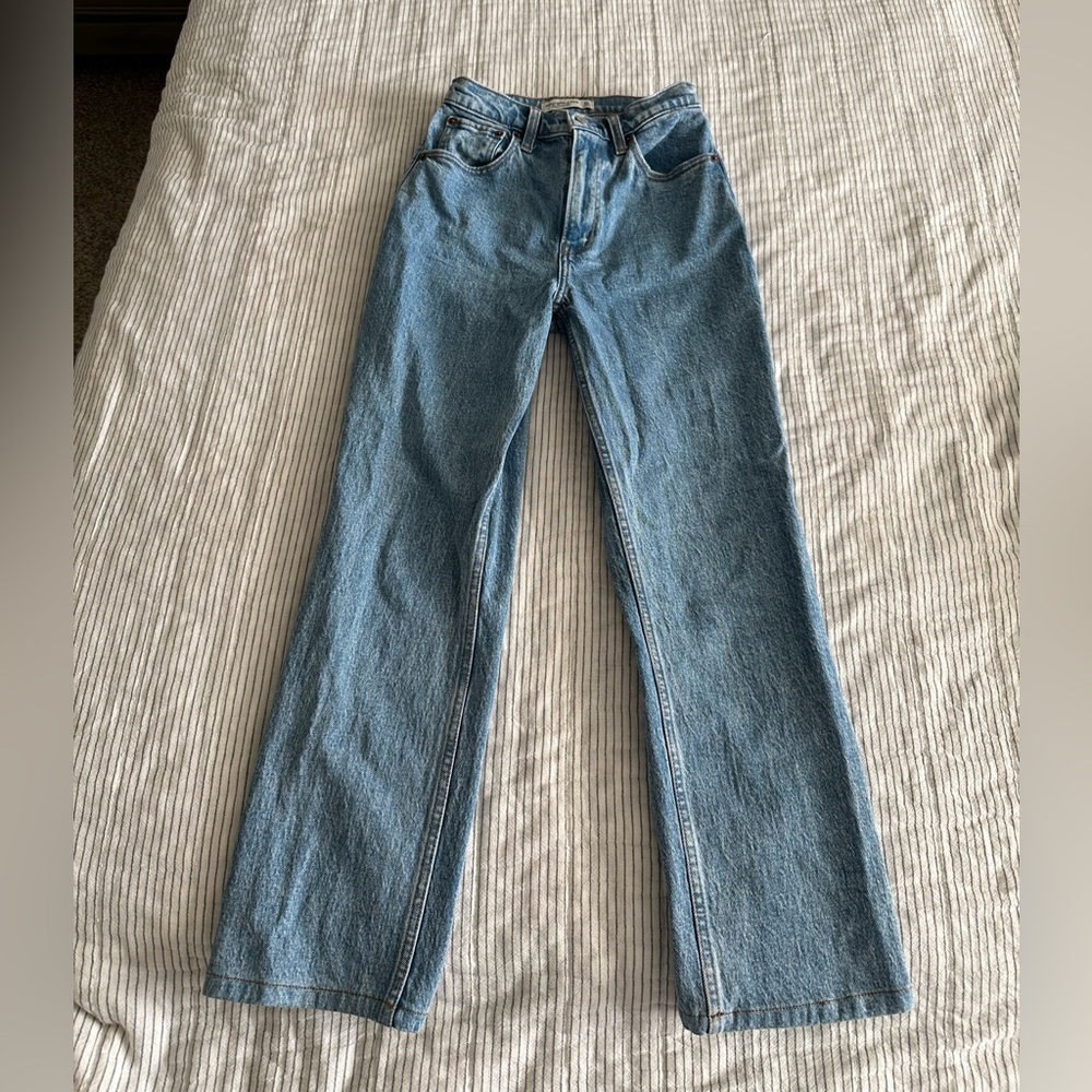 High Rise Straight Leg Jeans - Picture 2 of 5